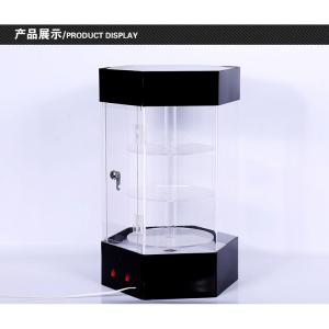 China Rotating Multi-tiered Acrylic LED Lighting Jewelry Display Lockable Case supplier