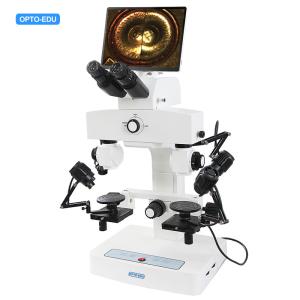 China OPTO-EDU A18.1825-LCD Microscopio de comparación digital con aumento de 3.2x~230x, cámara LCD de 10.5" y resolución de 8.0M wholesale