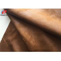 China Super Soft Brushed Microfiber Suede Upholstery Fabric , Bronzing Sofa Fabric on sale