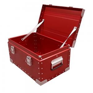 Red Aluminum Alloy Camping Tool Box For Truck Off Road Adventures