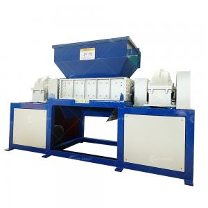 China Customizable Blades 15000W Double Shaft Industrial Cardboard Shredder For Hard Plastic supplier