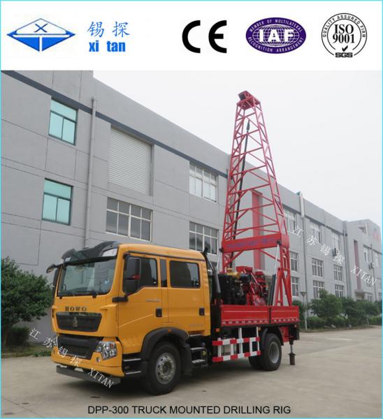 DPP-300 Truck Mounted Water Well Drilling Rig low speed but high torque speed