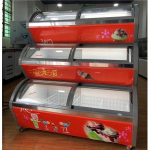 China -22 Degree Ice Cream Display Freezer With 3 Cabinet Low Noise supplier