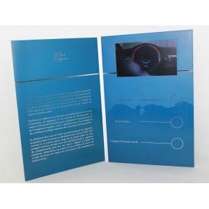 China 5 silver printing Video Brochure Card , fair display lcd video business cards supplier