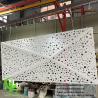 China Aluminum Sheet Facade System 3D Shape Perforated Metal Cladding wholesale