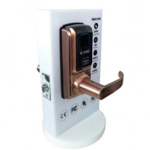 China Small Smart Fingerprint Door Lock Mechanical Key Super Convenient For Wood Door supplier