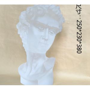 Decorative Clear Crystal David Sculpture Handmade Gallery David Statue Head