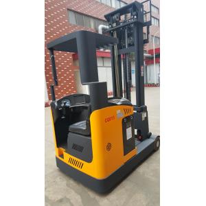 1.5-2 ton forklift reach truck narrow aisle seated electric reach truck yellow color