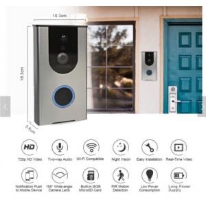 2018 New Wireless Doorbell Ring Chime Door Bell Video Camera WiFi IP 720P Waterproof IR Night Vision Two Way Audio