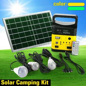 China 7500mah 10W 6V Solar Panel Energy System Indoor Solar Lighting Kits With MP3 FM Radio supplier