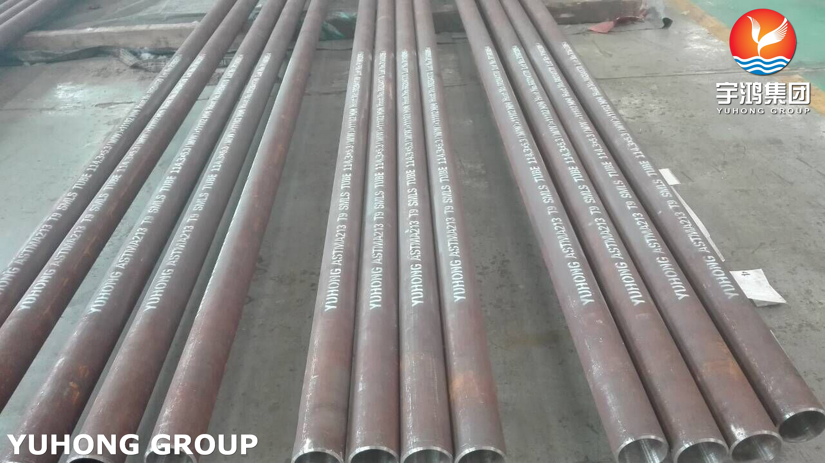 Tubes de tubes échangeurs de chaleur sans soudure en alliage chrome-molybdène ASTM A213 T9