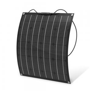 Black Fiber ETFE Surface 50w Flexible Solar Panel For Yacht Rv Camping Travel Off Road