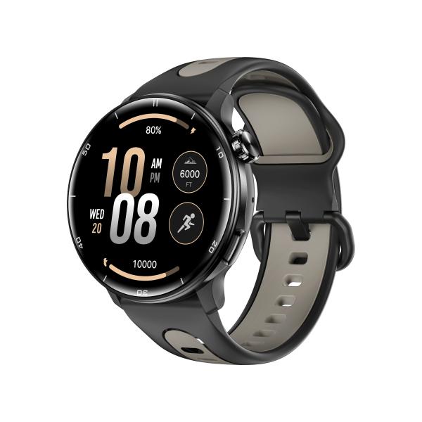 Silica Gel Strap Bluetooth Smartwatch S666 GPS Positioning Amoled Screen Waterproof Health Monitoring and Bluetooth BLE 5.3