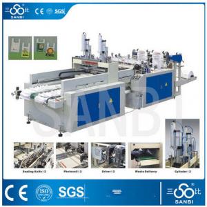 9Kw Auto Polythene Bag Manufacturing Machine / Equipment With Two Sealing knifes