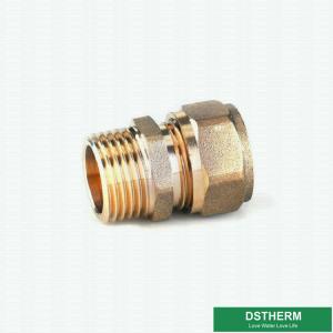 China Brass Color Male Threaded Coupling Pex Fittings Customized Designs And Weight supplier