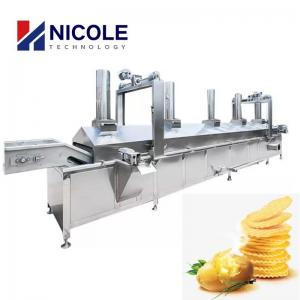 Multifunctional Pellet Fryer Continuous Belt Type Potato Chip Fryer Equipment