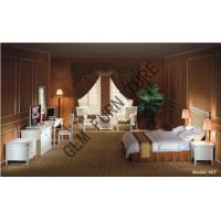 China Customized Solid Wood Bedroom Furniture Sets White Lacquer Finish on sale