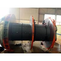 China Spiral Slotted Two Rolls Wire Rope Winch Drum CE on sale