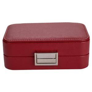 Multi Functional Leather Travel Jewellery Box , Easy To Carry Mini Travel Jewellery Case