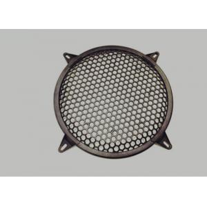 Round Type Waffle Speaker Grill Mesh , Metal Grill Mesh Size Customized