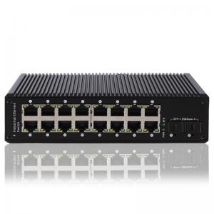 China HUASIFEI Industrial Managed POE Switch 16 Gigabit Port 48-56V DC supplier