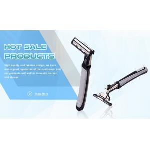 Face Shaving Men'S Disposable Razors With Twin Blades Open Type Blade Design