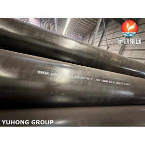ASTM A53 API 5L Gr.B Black Coating Carbon Steel ERW Pipes For Pipeline Equipments