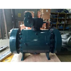 China Forged Steel Trunnion Mounted Ball Valve 10 ANSI 1500# supplier