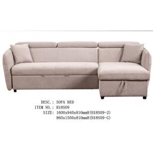 Pure Foam Linen Plastic Legs Wooden Frame Sofa Bed / Living Room Sofa Sets