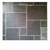 Chinese Black Riven Slate Pavers,Charcoal Cleft Slate Patio Stones,Dark Grey