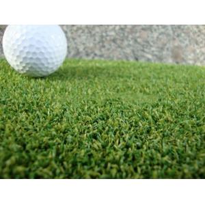 Natural Fake Artificial Golf Grass / Synthetic Golf Grass 15mm Pile Height