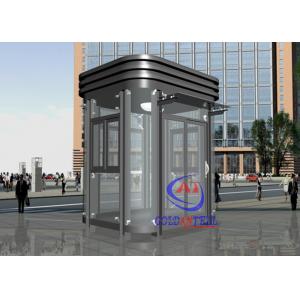 Enviroment Friendly Garden Tempered Glass Prefabricated Guard Booths Beautiful Mobile