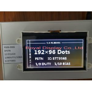 Small Size Standard COG Graphic LCD Module DFSTN LCD Type RYG19264B 