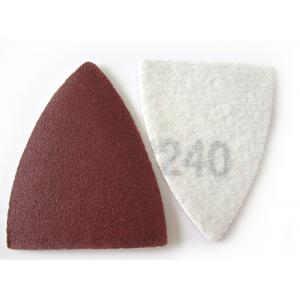 Red Triangular 38x52mm Multi Tool Sanding Pads Metal Scouring Pad Assorted Grit