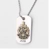 Wholesale men kids jewelry military dog tags use custom engraving logo stainless