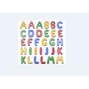 Colored Custom Puffy Alphabet Stickers For Baby Room Wall Decor Eco Friendly