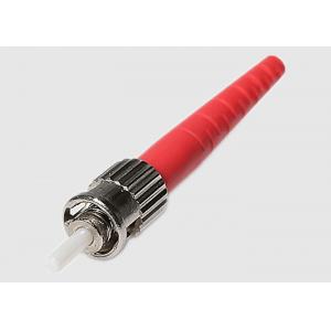 Red Single Mode 0.9mm ST Fiber Optic Connector