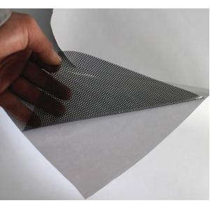 China 1.6m Perforated One Way Vision Film Removable Glue Type 40% Transmittance supplier