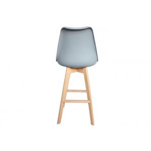 Ergonomic Cushion Beech Bar Stool , Leather Counter Height Stools With Backs