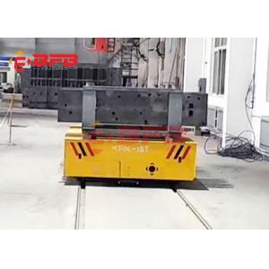China Heat Resistance Rail Transfer Trolley , Heavy Steel Motorized Rail Transfer Cart supplier