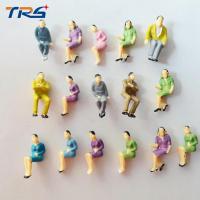China 1:50 scale model ABS plastic sitting figures for model train layout street passengers on sale