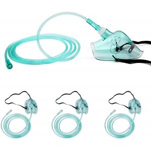 Green Non Rebreather Oxygen Mask  PVC Medical Oxygen Face Mask