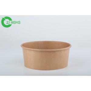 Biodegradable Kraft Paper Bowls 32oz Take Away Durable Food Container For Salad