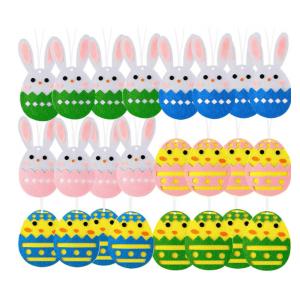 Hanging Egg Bunny Home Decoration 1mm Felt Easter Ornaments 6*8cm