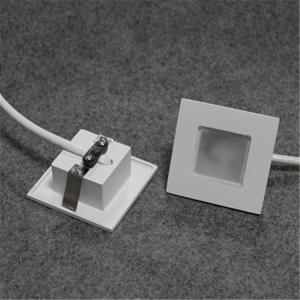 square 1w 4000k/5000k wall recessed LED spotlight with 38*38mm cutout