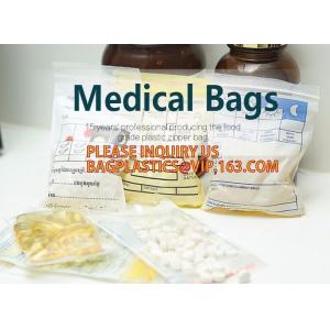 Biodegradable Medical Pill Bags, Zipper Pharmacy Bag, grip seal Pill Pouch, Medicine, Pills, Drugs packaging