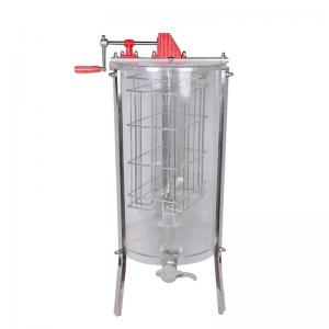 China 304 stainless steel 2 frames Acrylic honey shaker manual honey extractor supplier