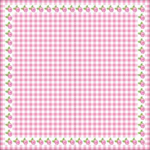 15-120gsm Valentine Cocktail Napkins , 13x13" Pink Flower Napkins