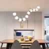 China White Led Nordic Glass Ball Modern Pendant Light For Stairwell wholesale