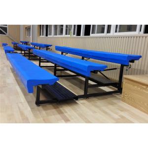 L4000xW240mm HDPE Chair Metal Bleacher Seats / Portable Grandstand Seating